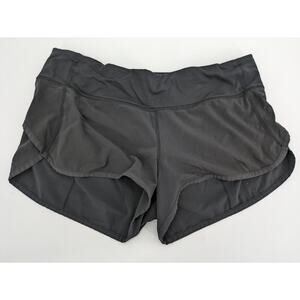 LULULEMON Black Speed Up Low-rise Lined Shorts Active Athletic 2.5 Size 8